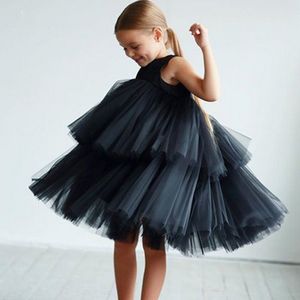 Lace Beaded Flower Girl Dresses Sheer Neck Tulle Little Wedding Communion Pageant