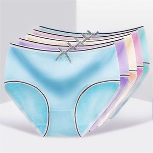 8 pçs / lote meninas calcinhas laço de renda para adolescentes 12-18 anos crianças algodão lingerie cueca 211122