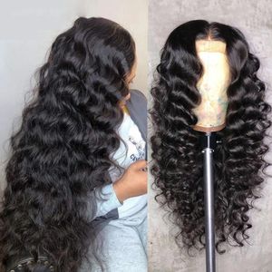 13x6 Transparent Lace Frontal Wig Brasilian Remy Loose Wave Human Hair Wigs