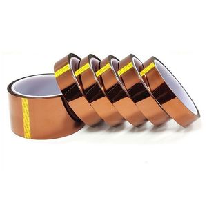 Fita resistente ao calor para impressão de calor por sublimação 3 mm/5 mm/6 mm/7 mm/8 mm * 33 m Fita Kapton de poliimida