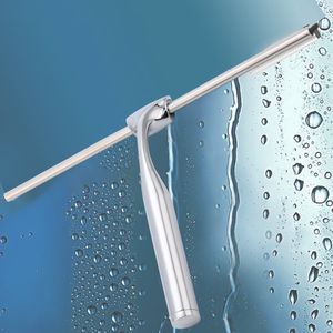 Zinc Alloy Window Cleaners Purpose Shower Squeegee Doors, Bathroom, and Car Glass - Stainless Steel Wiper TX0020