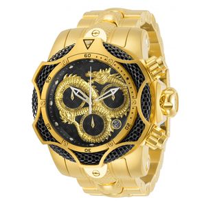 Relógio invicto reserva venom masculino quartzo wirstwatch 52.5mm aço inoxidável cronógrafo luminoso invencível invicto relógios de luxo para dropshipping