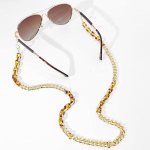 Gold Color Leopard Chain for Glasses Women Men Acrylic Sunglasses Chains Lanyard Reading Eyeglasses Cord Neck Strap Rope