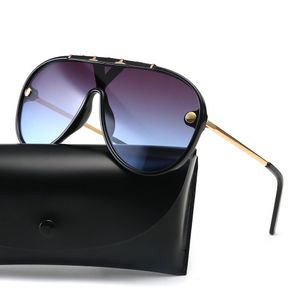 Óculos de sol de design de moda masculino ao ar livre moldura redonda moda clássico sol óculos