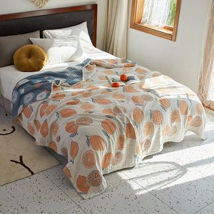 Blankets For Adults Kids Soft Breathable Bedspread Bedclothes Summer Throw Beddings Gauze Cotton Towel Blanket