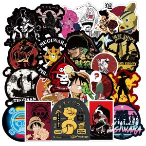 10/30/50/100PCS Mixed Anime ONE PIECE Stickers Skateboard Fridge Guitar Laptop Motorcycle Travel Luggage Waterproof Fun Stickers Car