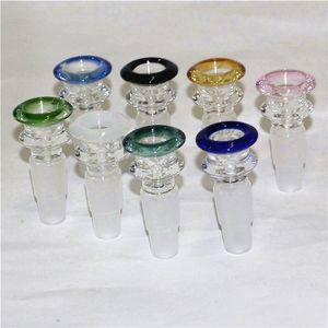 tobacco herb smoking bowls slide flower glass screen bowl for water pipes and bongs joint size 18.8mm 14.4mm