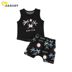 0-5y criança criança criança bebê menino roupas conjunto de coco cópia colete tops shorts outfits 210515