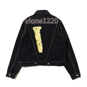 Mode Männerjacke Frühling und Herbst Windbreaker Denim Sticked Button können sportliche europäische Größe S-XL Vlones sein