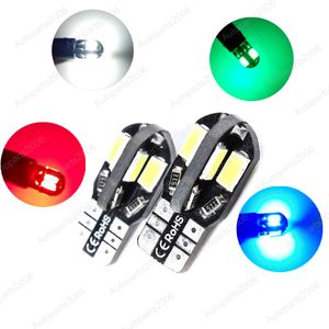 50Pcs/Lot T10 W5W 5630 8SMD LED Canbus Error Free Car Bulbs 168 194 2825 Clearance Lamps License Plate Reading Lights 12V