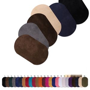 DIY Multicolor Suede Fabric Patch Strykjärn på fläckar Reparera Elbow Knä Små fläckar för Kläder Klistermärken Sy Tillbehör 5st