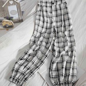 NEPLOE Moda Hit Kolor Patchwork Platformy Szkoda Pant Kobiety Wysokiej Talii Hip Luźne Spodnie Haremowe Spring Letni Causal Pantalones 210510