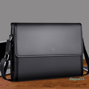 Designer de moda Luxo Simple Fashion Business Men Smachcase Bolsa de couro Bolsa de laptop casual Man Bag