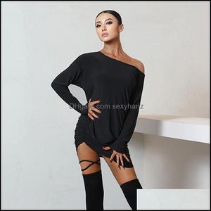 Stage Wear Apparel 2021 Latin Dance Dress For Women Sexy Dancewear Salsa Competition Dresses Performance Outfits Sl2395 Drop Delivery Ffuas