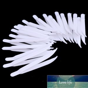 20Pcs Disposable Tweezers Plastic Medical Small Beads Forceps for Crafts DIY Jewelry Making Color random