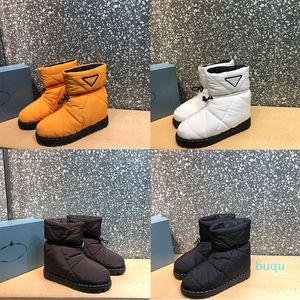 Designer- Lined Nylon Fabric boots women boot Luxury platform black Short Fashion Ankle Biker Winter Snow Sneakers Keep warm