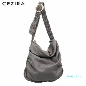 Grandi borse casual morbide da donna Borsa da scuola in pelle PU lavata da ragazza Borsa da donna con tracolla regolabile con fibbia intrecciata