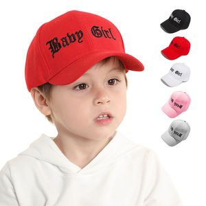 Barn mode gata hattar barn snapback baseball mössa med brev broderi rolig vår sommar hip hop pojke hatt sol kepsar