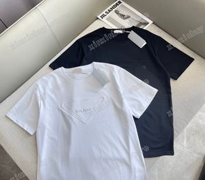 21SS Designers Tee Top Mężczyzna Damskie Koszulki Tłumacz Listy Wzór Mężczyzna Paryż Moda Koszulka Krótki Rękaw Luksusowy Tshirts Black White XS-L
