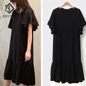 夏の到着の女性TシャツファッションOカラーの優雅さのドレス韓国風女性服S D86207L 210416