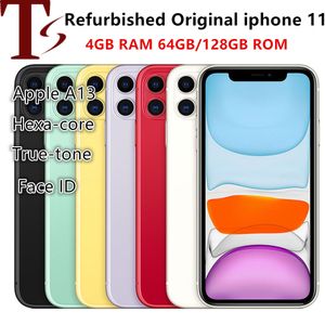 Original Apple iPhone 11 64GB 128GB ROM OLOCED SMARTPHONE FACE ID IOS A13 Dual 12MP Camera 6.1 