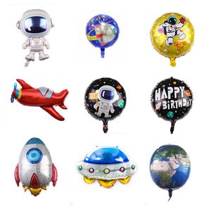 Party decoration Space theme aluminum balloon rocket children toy decorate birthday gift balloons