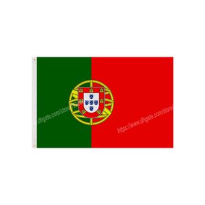 Portugal Flags National Polyester Banner Flying 90 x 150cm 3 * 5ft Flag All Over The World Worldwide Outdoor can be Customized