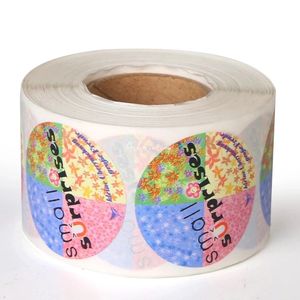 Customized Stickers Print in Full Color Circle Waterproof Vinyl Labels for Packaging of Cosmetic Make up Products on Rolls Sheets in Low Price