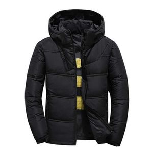 Winter Jacket Men Parka Coat Fashion Casual Autumn Stand Collar Puffer Thick Hat White Duck Coats Male Men's Winter Down Jackets 210528