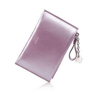 Moeda das mulheres Bela 2021 Dazzling Mini Bolsa Cartão Titular Feminino Curto Zipper Carteiras Pequenos sacos elegantes para meninas