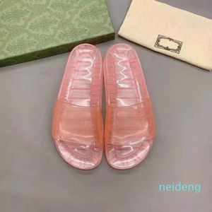 Pantofole da uomo e da donna di design di lusso Sandali Nappa dream con punta quadrata trasparenti 2022