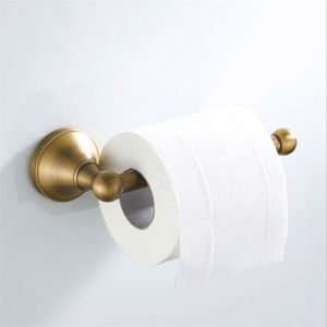 Antik WC Rollhållare Bronbadrum Guld Toalettpapper Handdukshållare Svart Chrome Kök Tissue Shelf White 210720