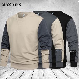 Felpa con cappuccio Felpe da uomo Taglie forti Felpa patchwork moda Abbigliamento sportivo maschile Pullover Hip Hop Streetwear Girocollo Tuta 220215