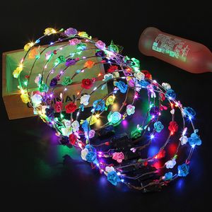 Weihnachten zehn Lichter zehn blinkende leuchtende Kranz Kopfschmuck Stirnband LED-Lichter Nachtmarktstände explosive Spielzeuge Geschenk Kinder