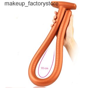 Massage 70cm Super Long Silicone Dildo Butt Plug Anal Sexleksaker för Kvinnor Gay Män Prostata Massager Anus Dilator Erotiska Intima varor