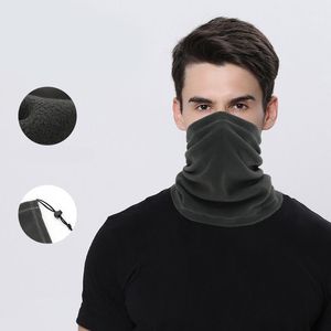 Winter Multi-Function Collar Men Women Headscarves Warm Fleece Face Mask Neck Warmer Cycling Outdoor Sports Thermal Half Caps & Masks