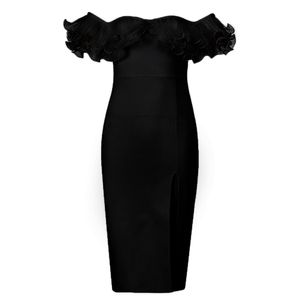 Women Dresses Summer Dress Bandage Sexy Bodycon Vestido Ladies Clothes Black Strap Elegant Party 210515