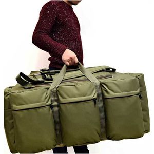 Backpacking Packs 90L stor kapacitet MAN Taktisk ryggsäck Militära attackpåsar 900D Vattentät utomhusvandring Camping Klättring av ryggsäck P230510