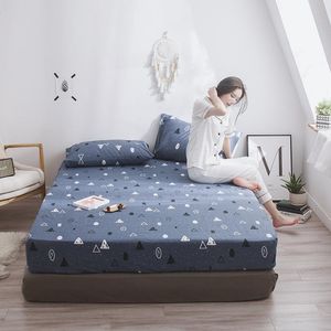 Set di lenzuola Lenzuolo con angoli stampato per letto matrimoniale singolo Bambini Adulti 100% cotone (senza custodia) XF771-8