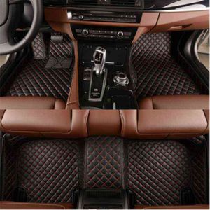 WLMWL Custom leather car mat 98% car model for Toyota Lada Renault Kia Volkswage Honda BMW BENZ auto accessories H220415