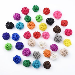 Dekoracyjne kwiaty wieńce 10pcs DIY sztuczny słomka Wewnętrzna kwiat Wewnień domowy Dekoracja świąteczna Rattan Ball Kurtyna wisząca akcesoria