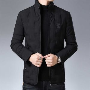 Inverno grosso marca quente moda casual aquecer enchido jaqueta dos homens windbreaker parka casaco bolha casacos homens roupas 211129