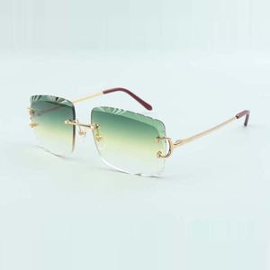 Metal claw sunglasses with big C temples and mm cuts lens