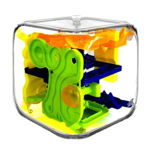 3D 크리 에이 티브 미로 매직 큐브 6 면제 퍼즐 속도 큐브 롤링 공 게임 큐소 미로 퍼즐 교육 장난감 어린이 선물
