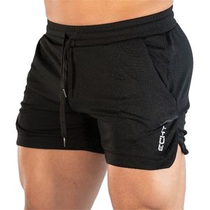 Mens sommar män byxor träning övning solid gym löper jogger byxor bottnar sweatpant shorts 210806