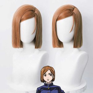 Anime Jujutsu Kaisen Cosplay Wig Gojo Satoru Yuji Itadori Kugisaki Nobara Toge Inumaki Gratis Cap Synthetic Party Props Y0913