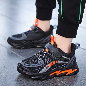 Children's Sport Shoes Fashion Black Boys Casual Soft Shoes Breathable Mesh Sneakers for Kids Basket Shoes Zapatillas De Deporte G1025