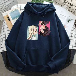 Jibaku Shounen Hanako Kun Print Hoodies Man Kvinnor Casual Loose Hip Hop Streetwear Hoody Japan Anime Harajuku Loose Sweatshirts H0909