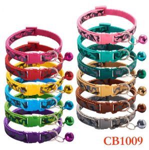 Útil Round Pet Collars Reflexivo Bell Gravata Tamanho Ajustável Animais de Estimação Festival Decoração Colar Neck Strap Buckle Buckle Cat Cat Cachorreste Acessório