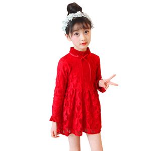 Mädchen Kleid Floral Kinder Party es Für Mädchen Spitze Langarm Kleidung 6 8 10 12 14 210528